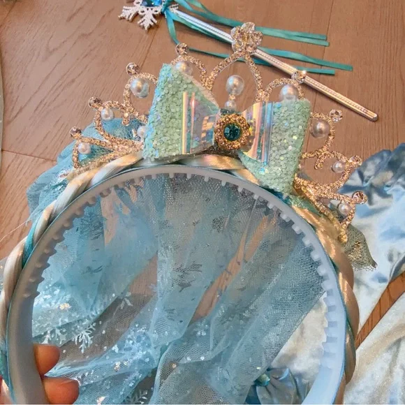 Blue Princess Hair Accessory Set Elsa - Picture 3 of 8
